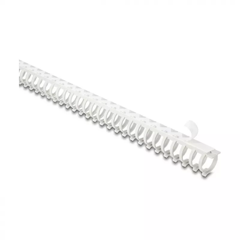 Delock 22072 Elastīgais kabeļu kanāls, pašlīmējošs un skrūvējams, 25 x 26 mm, 50 cm, pelēks