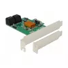 DeLOCK 4 portu SATA 6Gb/s PCIe 2.0 x1 kontrollera karte ar Marvell 88SE9215