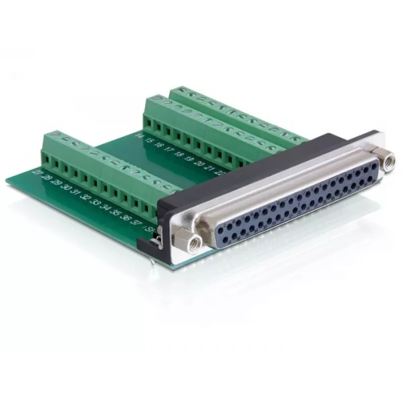 Delock adapteris D-Sub 37 kontaktu ligzda uz spaiļu bloku 65319