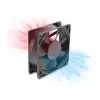 Delock Axial Fan 48 V DC, 120 x 120 x 38 mm ar 2 kontaktu ventilatora savienotāju, melns