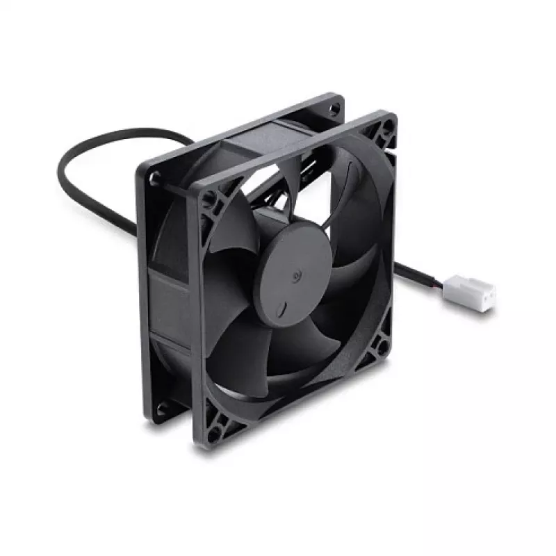 Delock aksiālais ventilators 48 V DC, 80 x 80 x 25 mm, 2 kontaktu savienotājs, melns