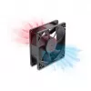 Delock Axial Fan 48 V DC, 80 x 80 x 25 mm with 4-Pin PWM Connector, Black