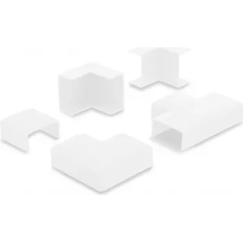 Delock kabeļu kanāla savienotājs 40 x 19 mm kabeļu kanāliem, 5 gab. komplekts, balts 22094