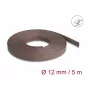 Delock Kabeļu pārvaldības uzmava, 12 mm, pīta, grauzēju izturīga, stiepjama, 5 m, brūna