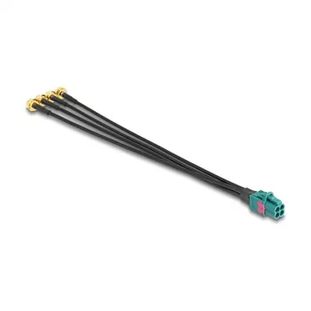Delock kabelis Mini FAKRA Z Female Quad uz 4 x SMA Male 0,2 m RG-174 90283
