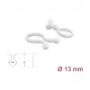 Delock kabeļa spirālveida aptinums 13 mm caurspīdīgs, 10 m, 100 gabali