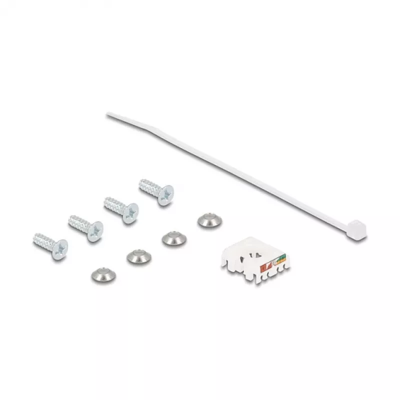 Delock D-tipa RJ45 panelī montējams ligzda Cat.6A STP ar LSA pieslēgumu un IP66 aizsargvāciņu