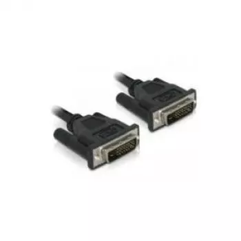 Delock DVI-D Dual Link kabelis 24+1 tēviņš uz tēviņu 0,5 m melns 84369