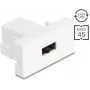 Delock Easy 45 modulis EASY-USB 2.0 Type-A ligzda uz EASY-USB Type-A ligzda balts 90866