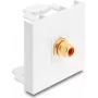 Delock Easy 45 modulis RCA ligzda uz RCA ligzda, zeltīts, sarkans/balts (91818)