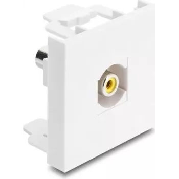 Delock Easy 45 modulis RCA ligzda uz RCA ligzda dzeltens / balts 91814