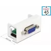 Delock Easy 45 iespraužamais modulis 9 kontaktu D-Sub ligzda balts RAL 9003 81348