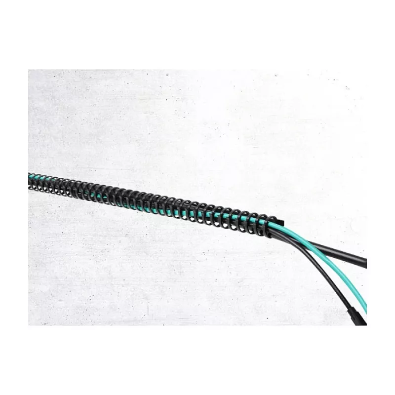 Delock elastīgs kabeļu kanāls pašlīmējošs un pieskrūvējams 25 x 26 mm - garums 50 cm melns
