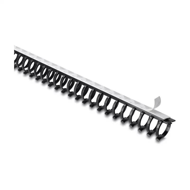 Delock elastīgs kabeļu kanāls pašlīmējošs un pieskrūvējams 25 x 26 mm - garums 50 cm melns