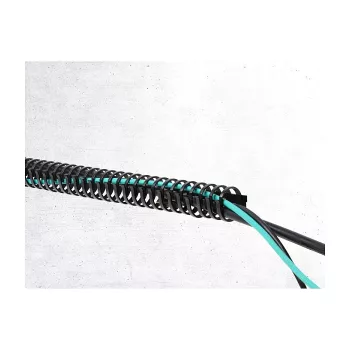 Delock elastīgs kabeļu kanāls pašlīmējošs skrūvējams 34 x 35 mm - garums 50 cm melns