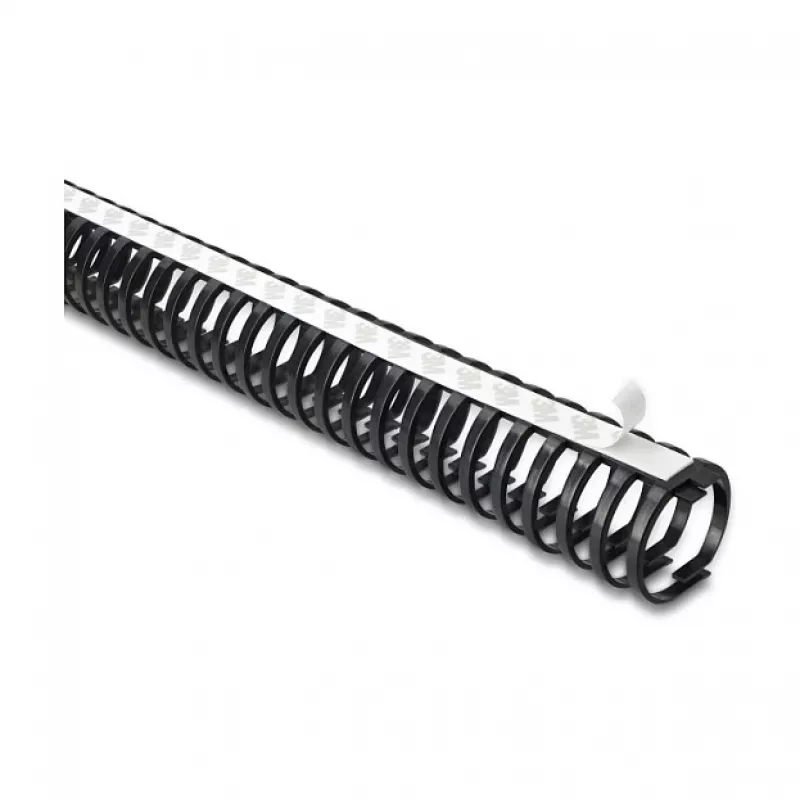 Delock elastīgs pašlīmējošs un skrūvējams kabeļu kanāls 45 x 46 mm - garums 50 cm melns