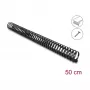Delock elastīgs pašlīmējošs un skrūvējams kabeļu kanāls 45 x 46 mm - garums 50 cm melns