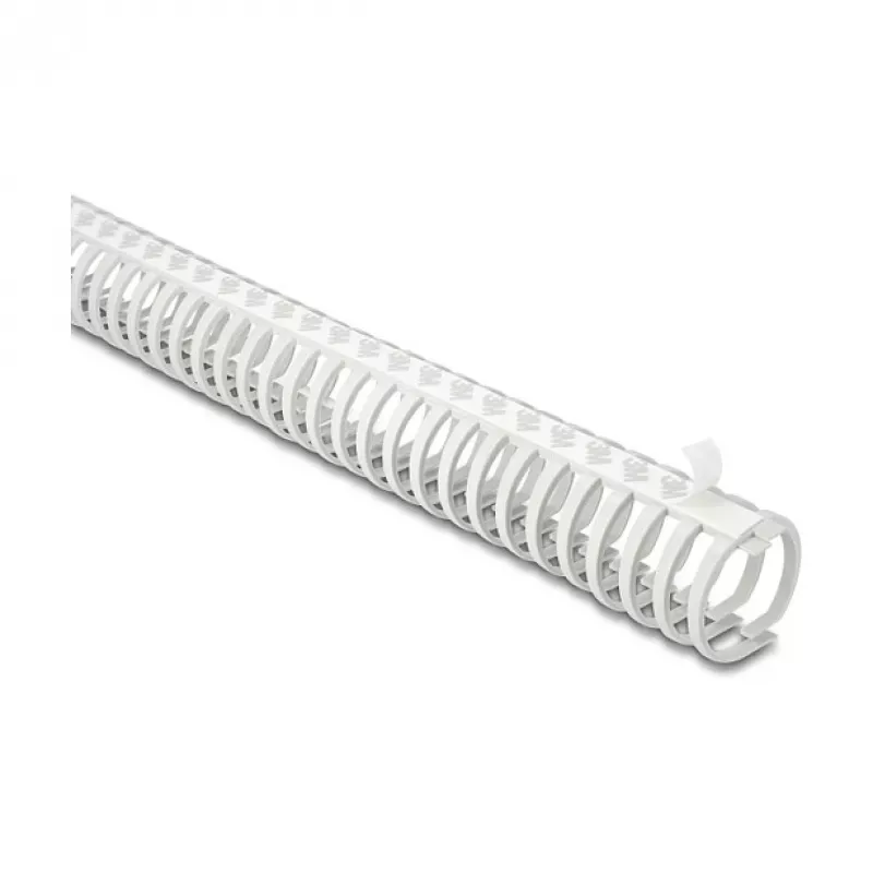 Delock Elastīgs pašlīmējošs un skrūvējams kabeļu kanāls 45 x 46 mm - garums 50 cm pelēks