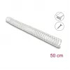 Delock Elastīgs pašlīmējošs un skrūvējams kabeļu kanāls 45 x 46 mm - garums 50 cm pelēks