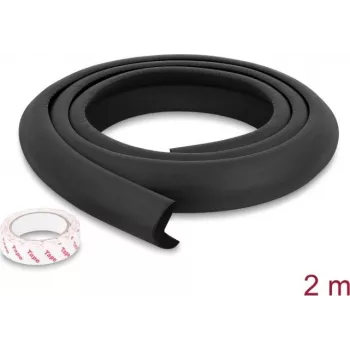 Delock putu malu aizsargs 35 x 8 mm - garums 2 m, melns (18488)