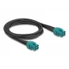 Delock HDMI adaptera kabelis Micro HDMI tēviņš uz 4x HDMI mātiņa 1 m melns 90340
