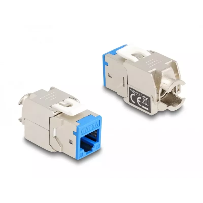 Delock Keystone modulis RJ-45 ligzda uz LSA ligzda STP CAT 6a, 8 gab. komplekts (pelēks, zils, dzeltens, sarkans, zaļš, oranžs, violets, neona dzeltens) 87896