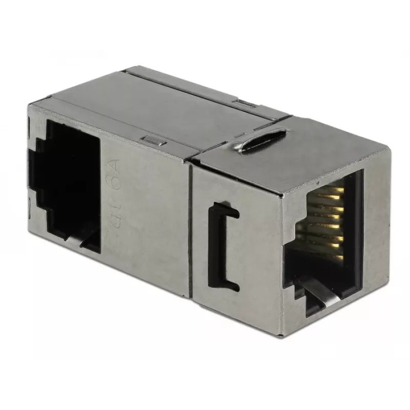 Delock Keystone modulis RJ45 sieviešu uz RJ45 sieviešu Cat.6 STP 90° 86371