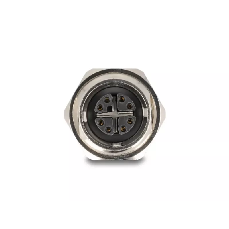 Delock M12 adapteris X-kodēts 8 kontaktu sievišķais uz RJ45 sievišķais Cat.6A STP metāls 60685