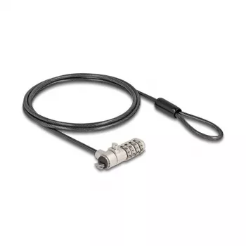DELOCK Navilock klēpjdatora slēdzene ar kombināciju slēdzeni HP Nano slotam - oglekļa tērauda kabelis (20967)