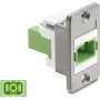 Delock Panel Mount SC Simplex savienotājs Sudraba / Gaiši zaļš / Balts 91103