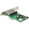 Delock PCI Express x1 kartes ar 6 x ārējām + 1 x iekšējo USB 3.0