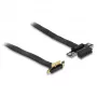 Delock PCI Express x1 paplašinājuma karte ar 90° leņķa savienotāju un 60 cm kabeli