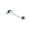 Delock PCI Express x1 uz x1 paplašinājuma karte ar elastīgu kabeli, 13 cm, kreisi orientēta