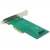 Delock PCI Express x4 kartes uz 1 x iekšējo NVMe M.2 Key M 110 mm - Low Profile formfaktors