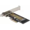 Delock PCI Express x4 kartes uz 1 x iekšējo NVMe M.2 Key M 80 mm - Low Profile formas faktors 90047