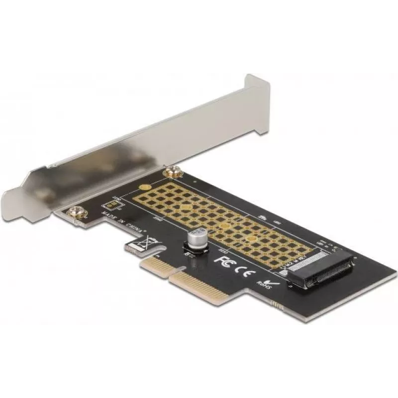 Delock PCI Express x4 kartes uz 1 x iekšējo NVMe M.2 Key M 80 mm - Low Profile formas faktors 90047