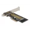 Delock PCI Express x4 kartes uz 1 x iekšējo NVMe M.2 Key M 80 mm - Low Profile formas faktors 90047