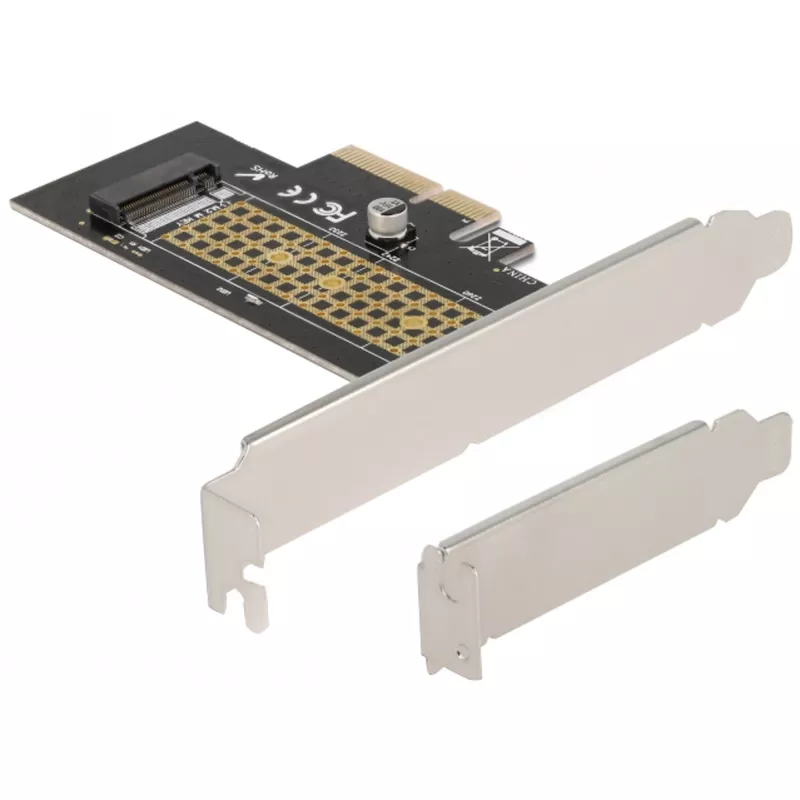 Delock PCI Express x4 kartes uz 1 x iekšējo NVMe M.2 Key M 80 mm - Low Profile formas faktors 90047