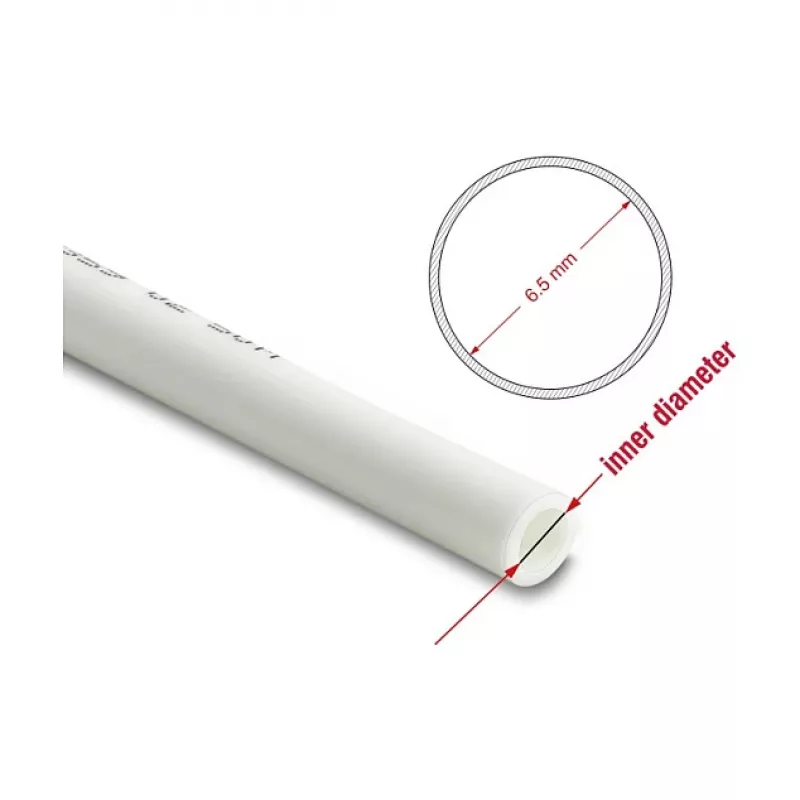 Delock pneimatiskā šļūtene 10 x 6.5 mm PU 50 m rullis balta