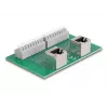 Delock RJ45 2 x Female to 2 x Terminal Block ar Push Button DIN sliedei, leņķveida (66995)