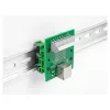 Delock RJ45 ligzda uz spaiļu bloku ar spiedpogu DIN sliedei 66992