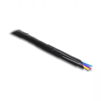 Delock spirālveida kabeļu aptinums 15 mm diametrs 10 m melns