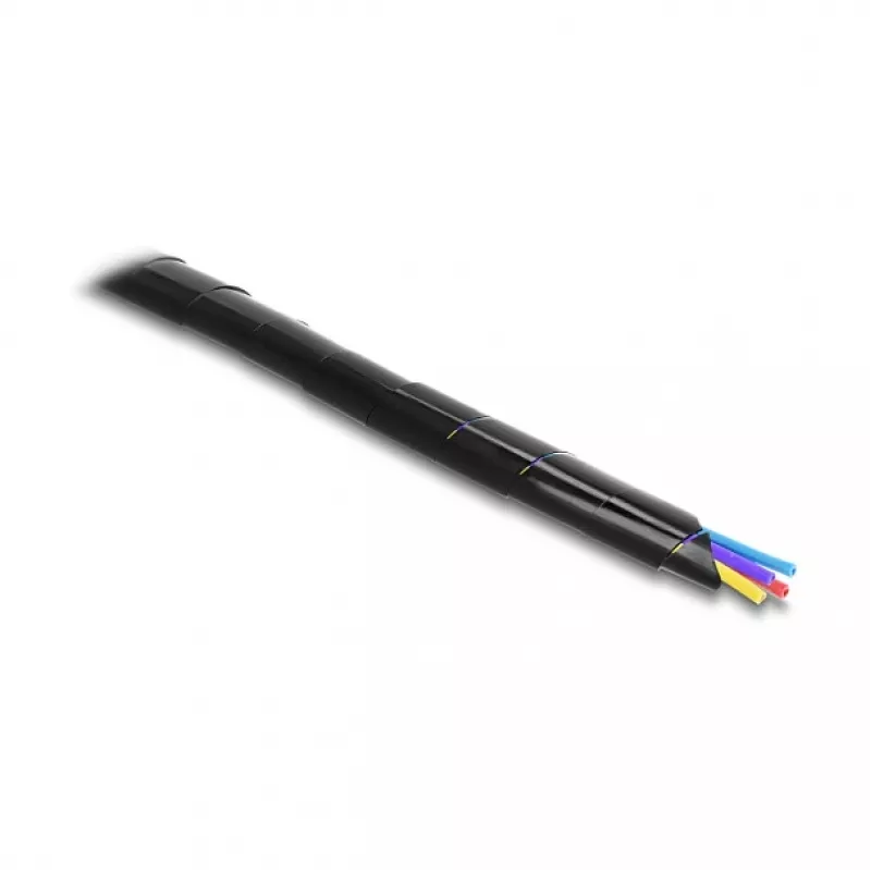 Delock spirālveida kabeļu aptinums 15 mm diametrs 10 m melns