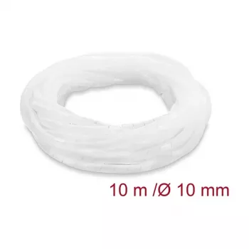 Delock spirālveida aptinums 10 mm diametrs 10 m caurspīdīgs
