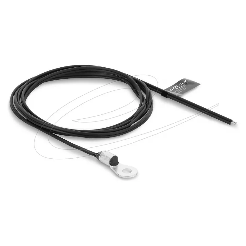 Delock temperatūras sensora kabelis M4 ar 2 atvērtiem kabeļu galiem PVC plakans B25/85 3435K 1 m