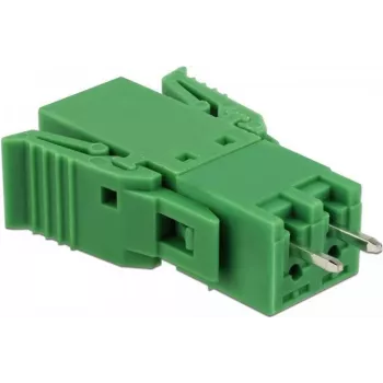 Delock spaiļu bloku komplekts iespiedshēmām 2 kontaktu 3,81 mm solis vertikāls (65968)