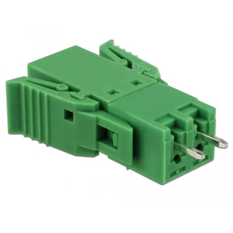Delock spaiļu bloku komplekts iespiedshēmām 2 kontaktu 3,81 mm solis vertikāls (65968)