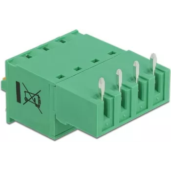 Delock spaiļu bloka komplekts PCB 4 kontaktu 5,08 mm solis horizontāls 66506