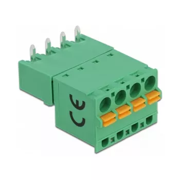 Delock spaiļu bloka komplekts PCB 4 kontaktu 5,08 mm solis horizontāls 66506