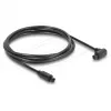 Delock TOSLINK digitālais optiskais audio kabelis, 90° leņķī uz taisnu, 1.5 m, 4 mm, melns